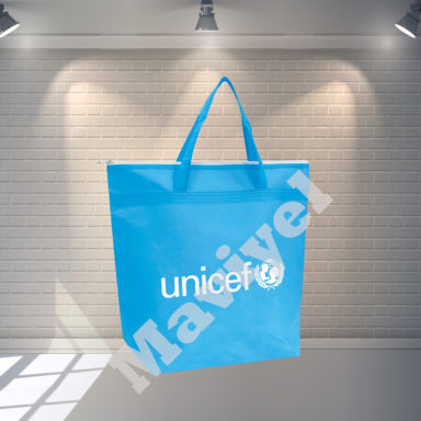 ECO FRIENDLY NONWOVEN BAG WITH ZIPPER – UNICEF