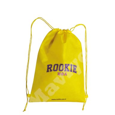 100% RECYCLABLE NONWOVEN DRAWSTRING BACKPACK – ROOKIE