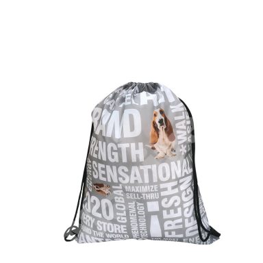 POLYESTER DRAWSTRING BACKPACK WITH FULL PRINTING – HUSH PUPPIES
