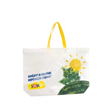 HEAT SEALED BOTTOM GUSSETED NONWOVEN BAG